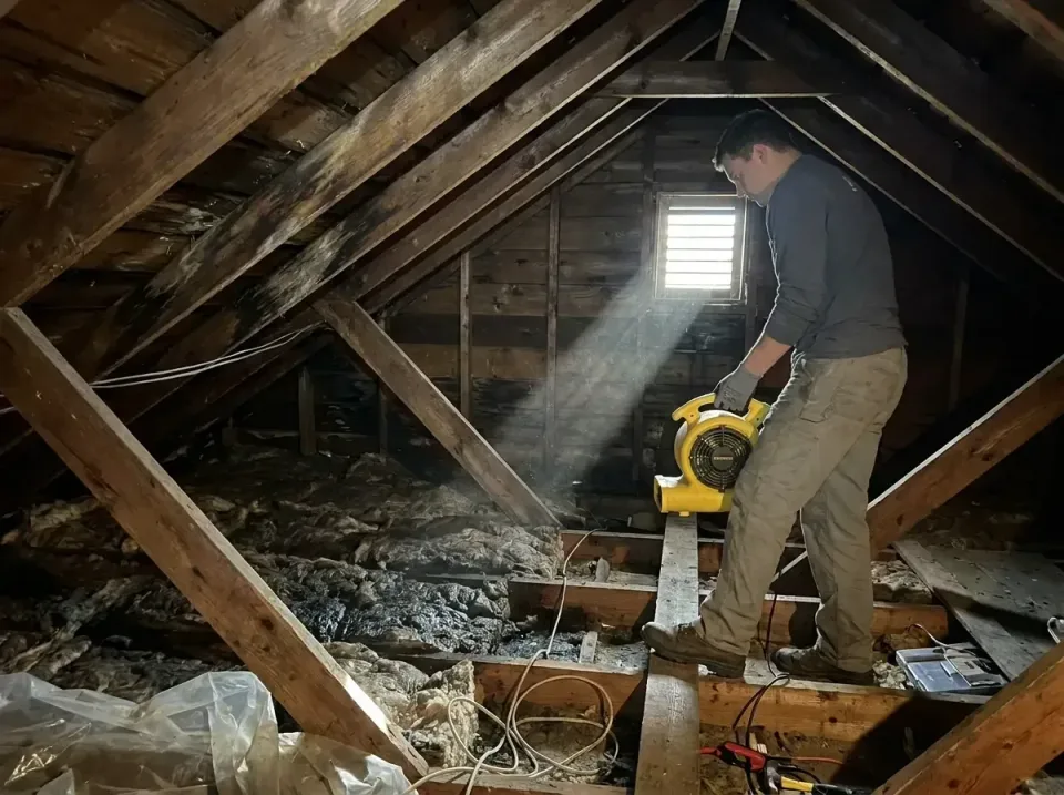attic-water-damage-drying-proc-007 — frequently asked questions, Emergency Water Extraction & 24/7 Flood Response in Mohnton…